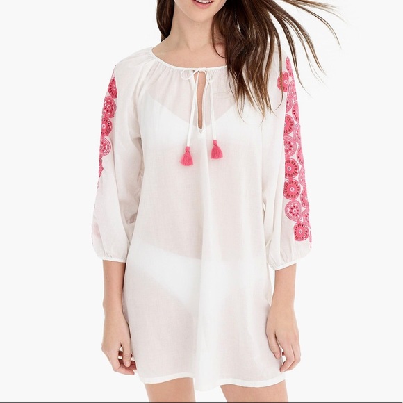 J Crew Eyelet Coverup Beach Tunic Small - Picture 3 of 10